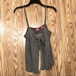 Daytrip Tie Front Crop Wrap Top - Medium